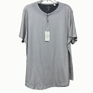 Con.Struct Taupe Textured Long Sleeve Henley Shirt XXL NWT